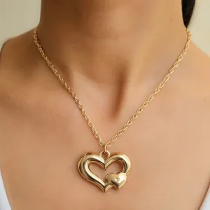 TFC You & Me Gold Plated Pendant Necklace
