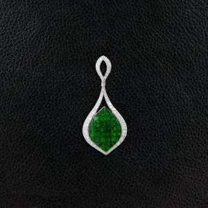 Tsavorite & Diamond Pendant