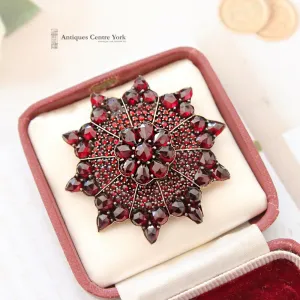 Victorian Gold & Garnet Star Brooch