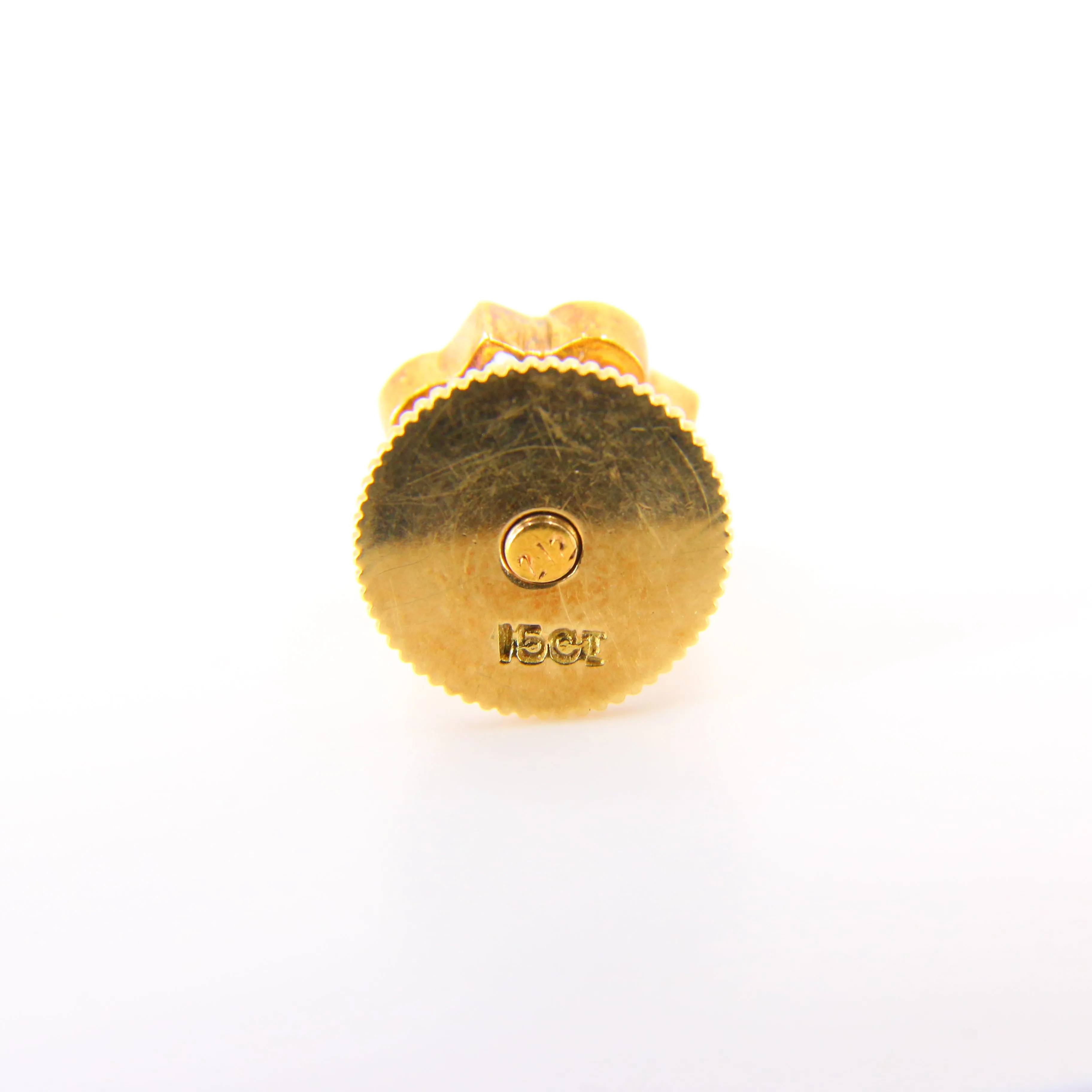 Vintage 15ct Gold Diamond and Pearl Shirt Stud and Pin Converter Stud or Brooch