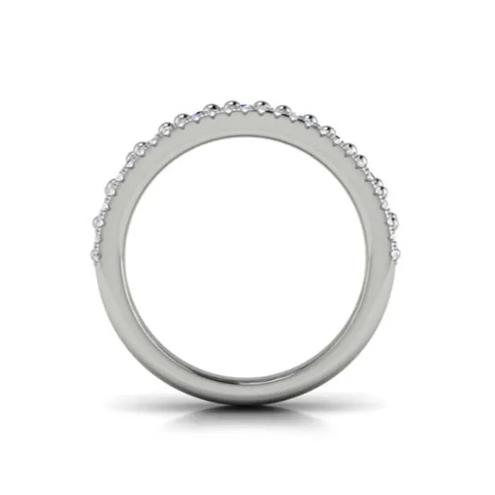 Vlora Adella Collection Blue Sapphire and Diamond Ring in 14K White Gold